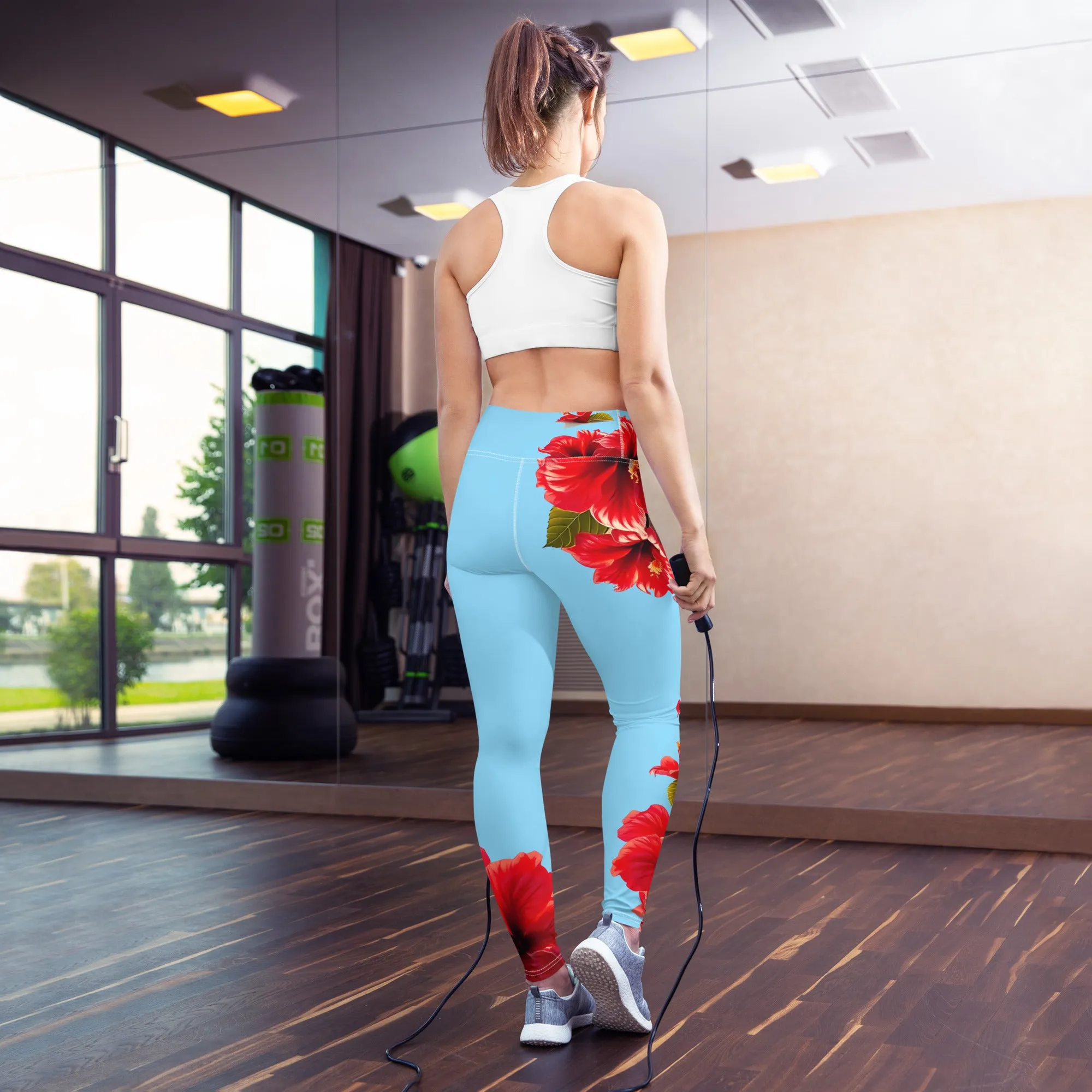 "Majestic Flamingo" Collection - Yoga Long Leggings