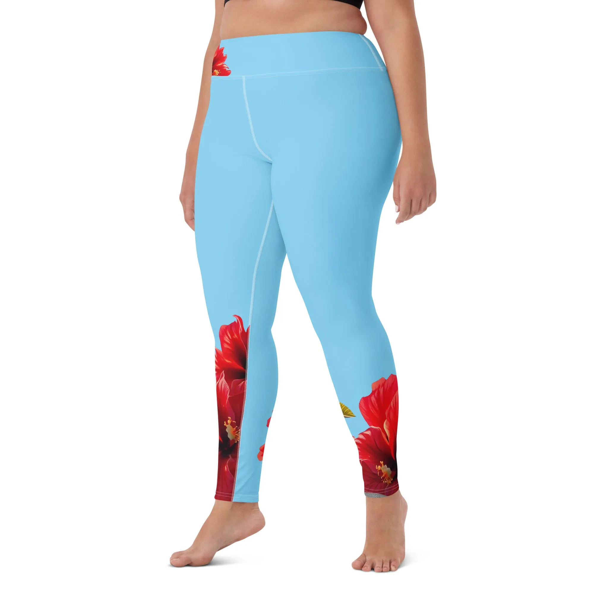 "Majestic Flamingo" Collection - Yoga Long Leggings