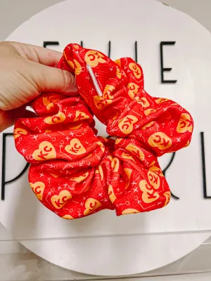 Red KC Heart Scrunchy