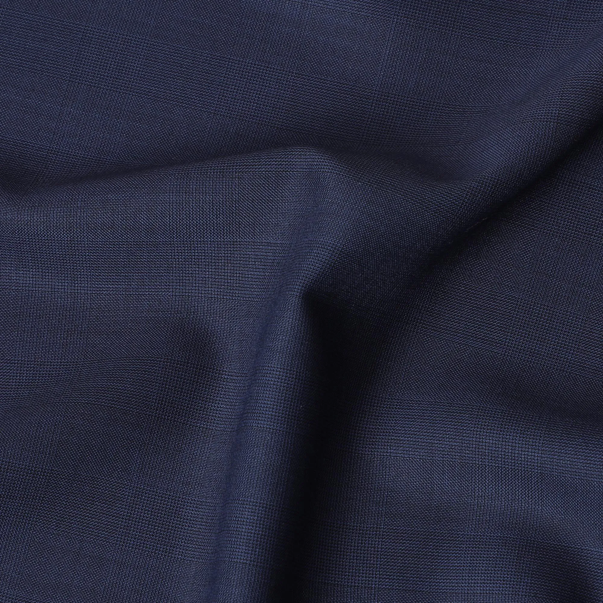 Regal Sapphire Super 150's Wool Fabric - Smooth Italian Weave, 150cm Wide - D18244