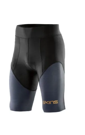 SKINS Men's DNAMIC Triathlon 1/2 Tights - Black/Carbon