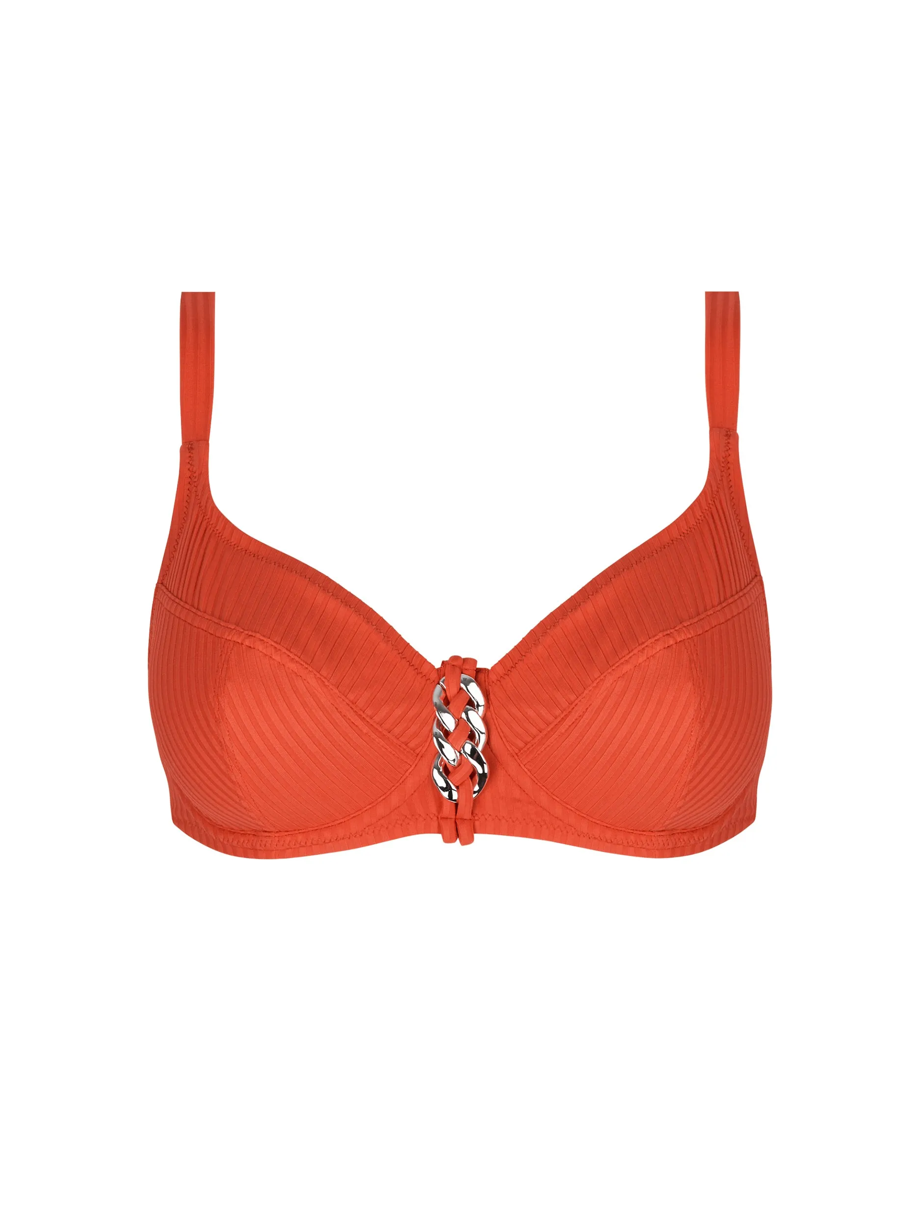 Stricto Chic 3/4 Cup Bikini Top in Orange By Antigel - 32-42 C-F