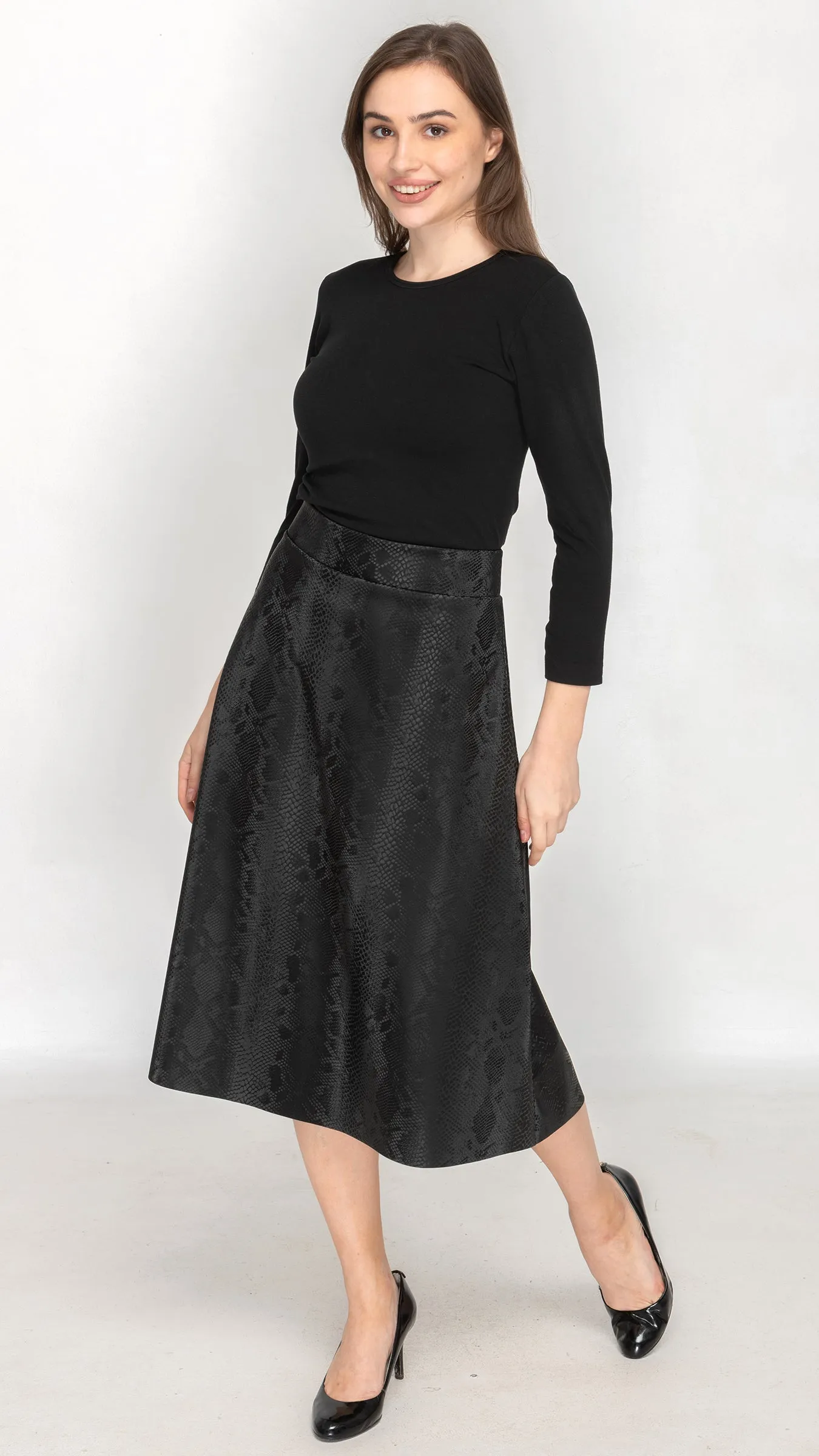 Structured A-Line Skirt