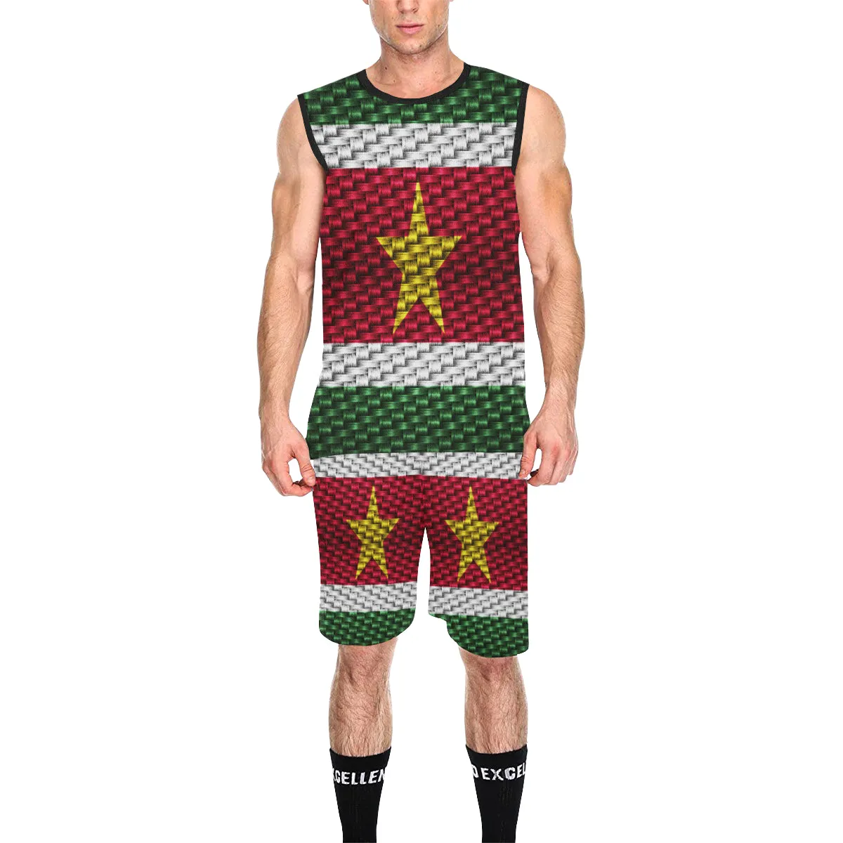 SURINAME FLAG Basketball Uniform