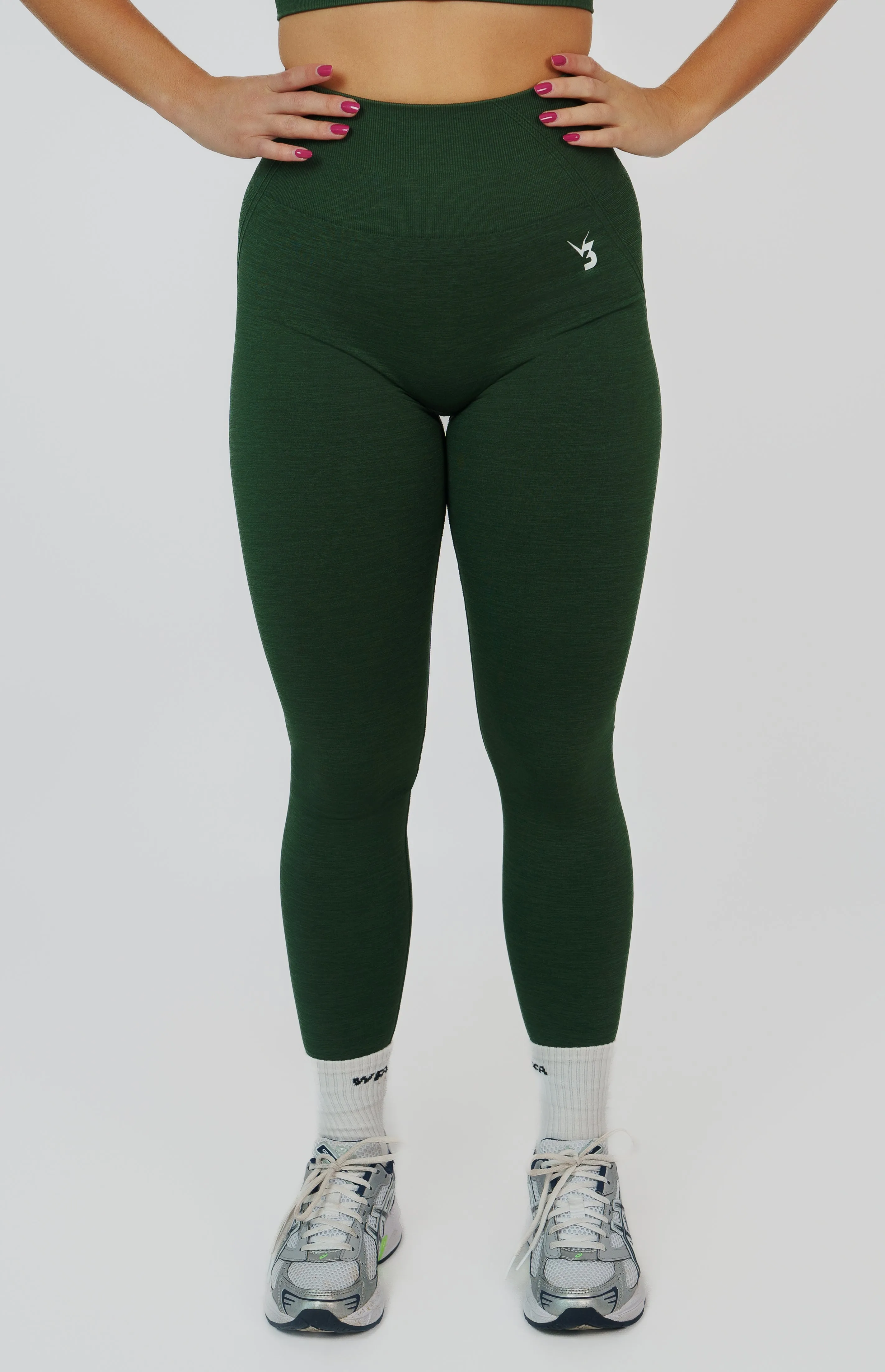 Tempo Seamless Scrunch Leggings - Hunter Green