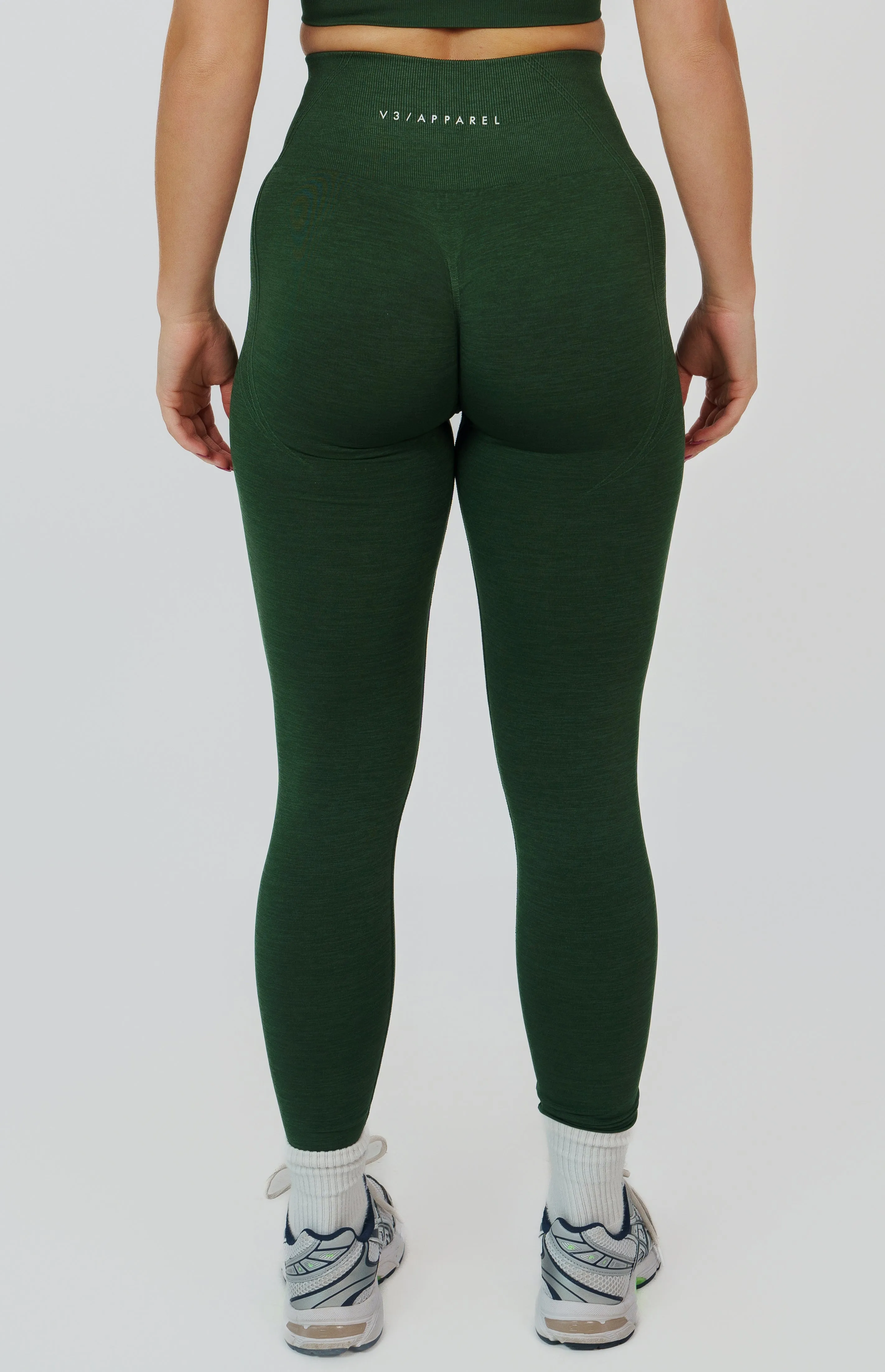 Tempo Seamless Scrunch Leggings - Hunter Green