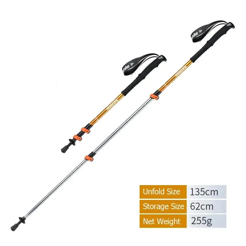 Ultralight Trekking Pole - Collapsible Telescopic Walking Stick for Adults and Children