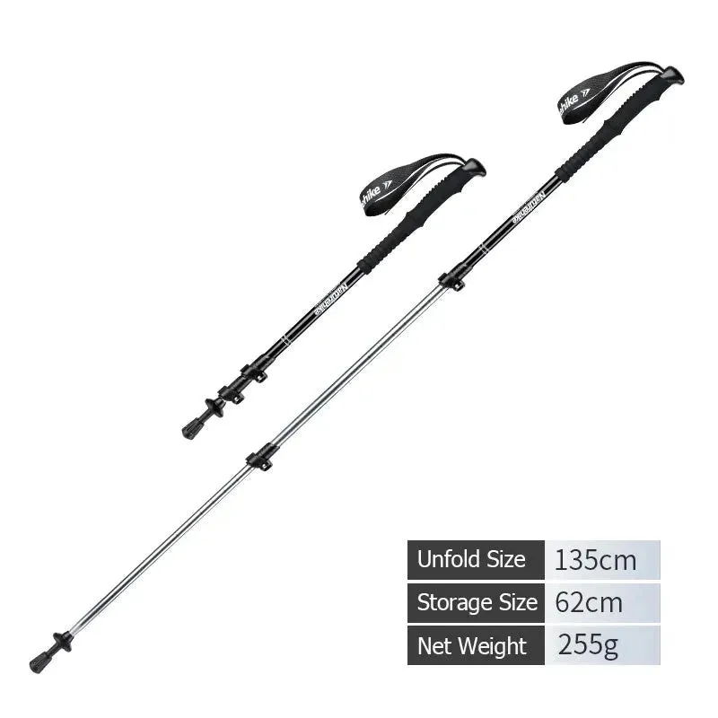 Ultralight Trekking Pole - Collapsible Telescopic Walking Stick for Adults and Children