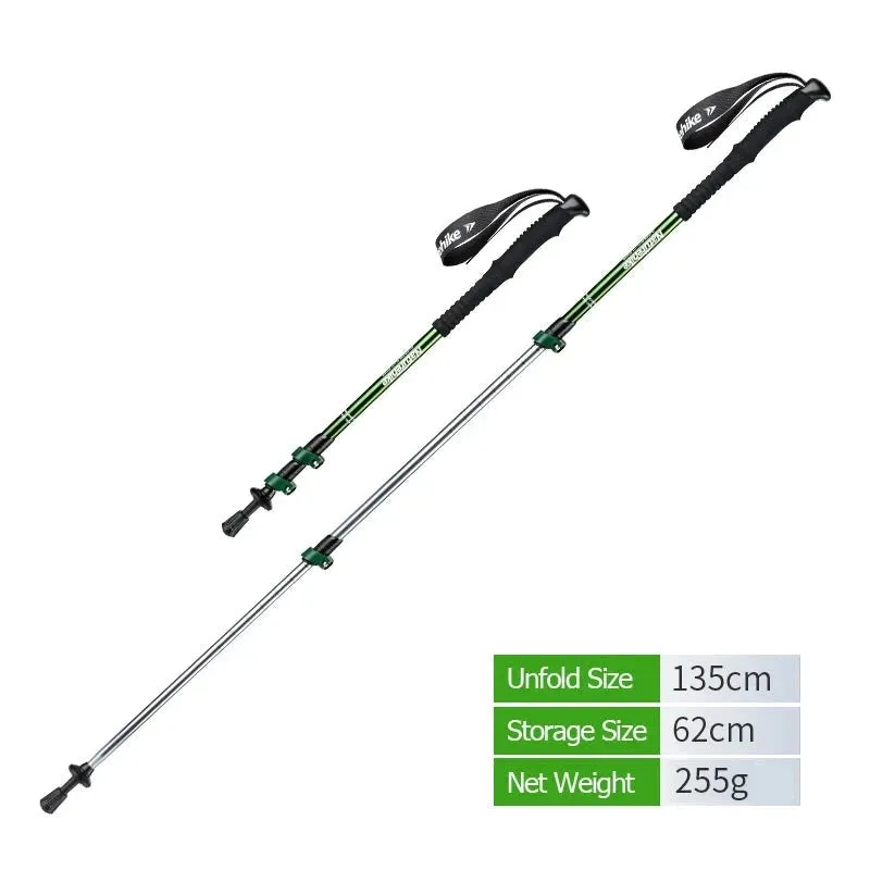 Ultralight Trekking Pole - Collapsible Telescopic Walking Stick for Adults and Children