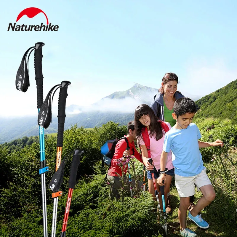 Ultralight Trekking Pole - Collapsible Telescopic Walking Stick for Adults and Children