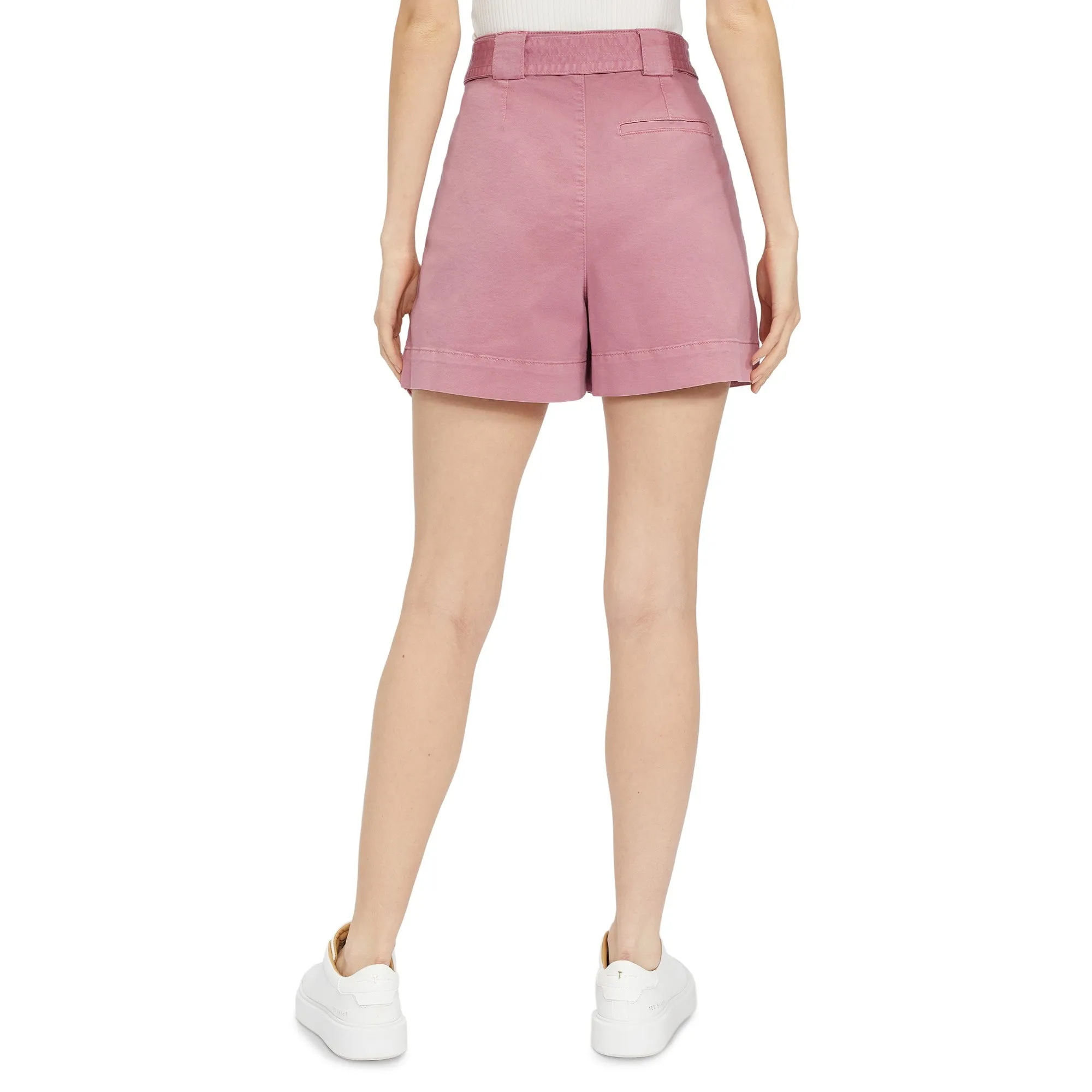 Women Wmt-Owtis-Utility Shorts With Tie Belt - Mid-Pink