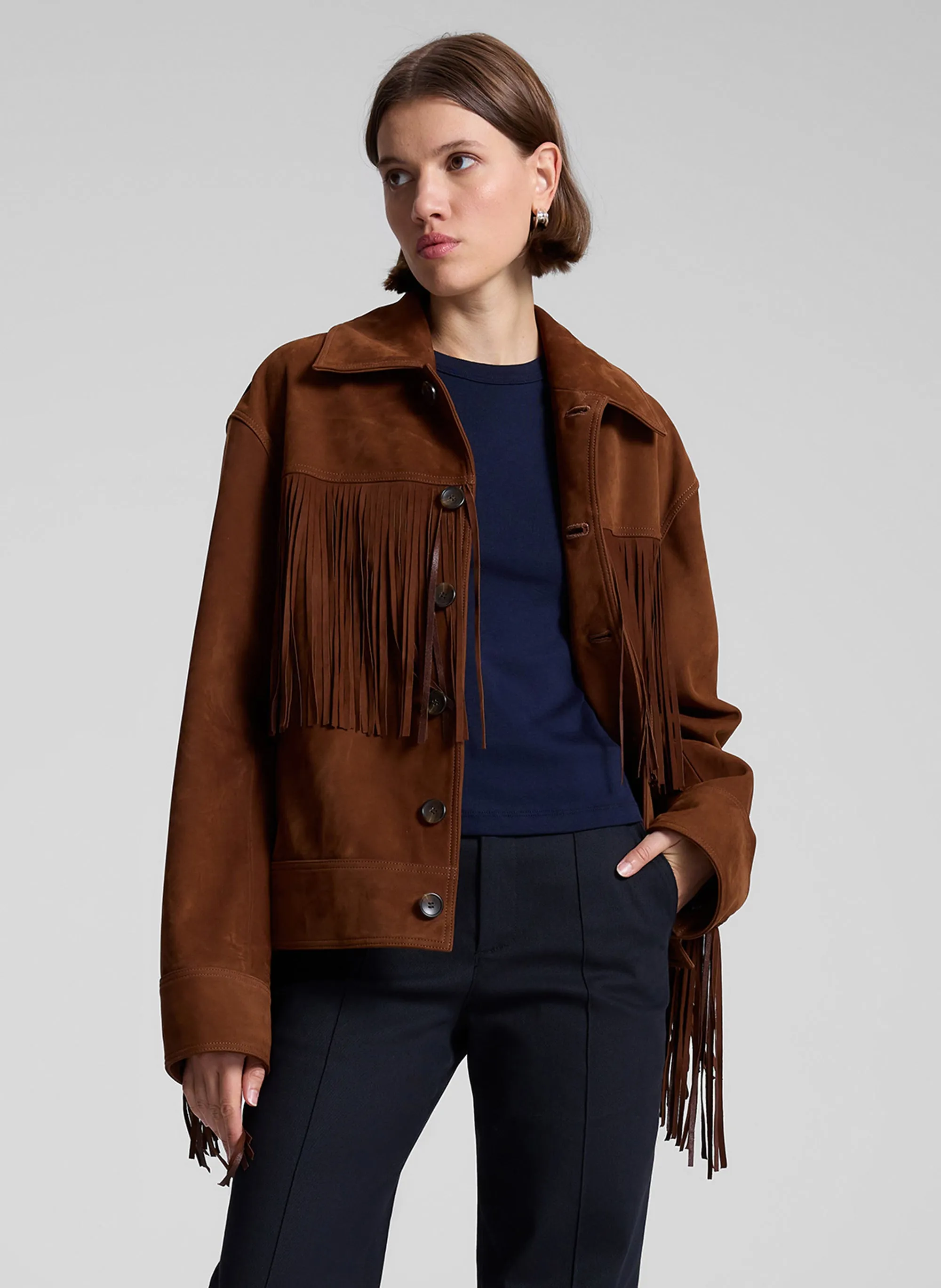 Wren Suede Fringe Jacket