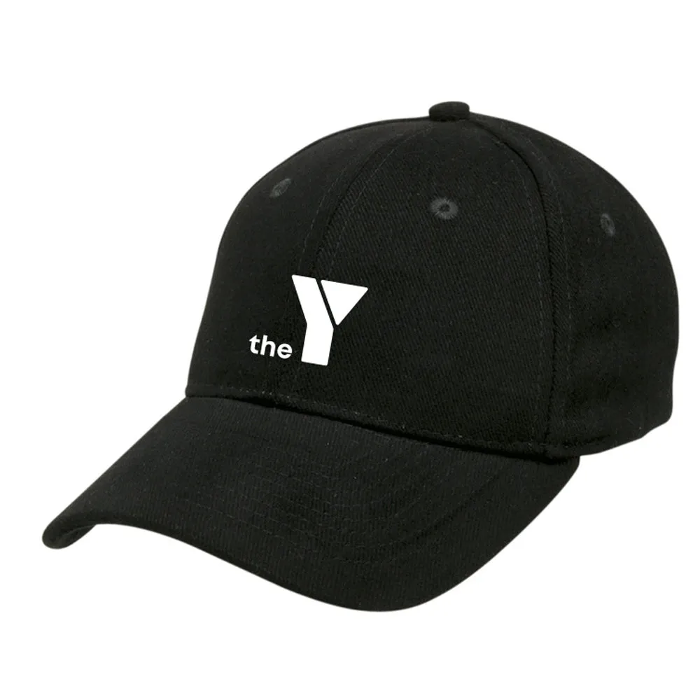 Y Heavy Brushed Cotton Cap - Black