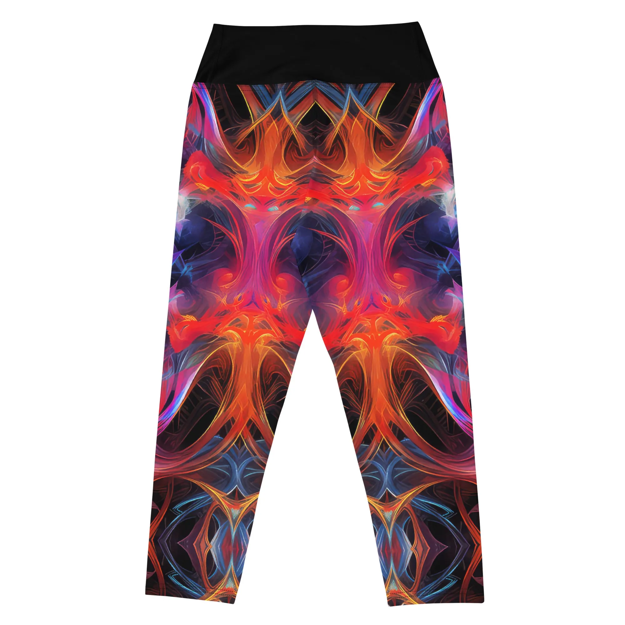 Yoga Capri Leggings Dancing Colors