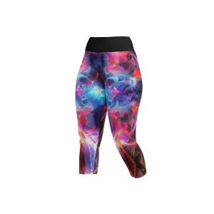 Yoga Capri Leggings Dancing Colors