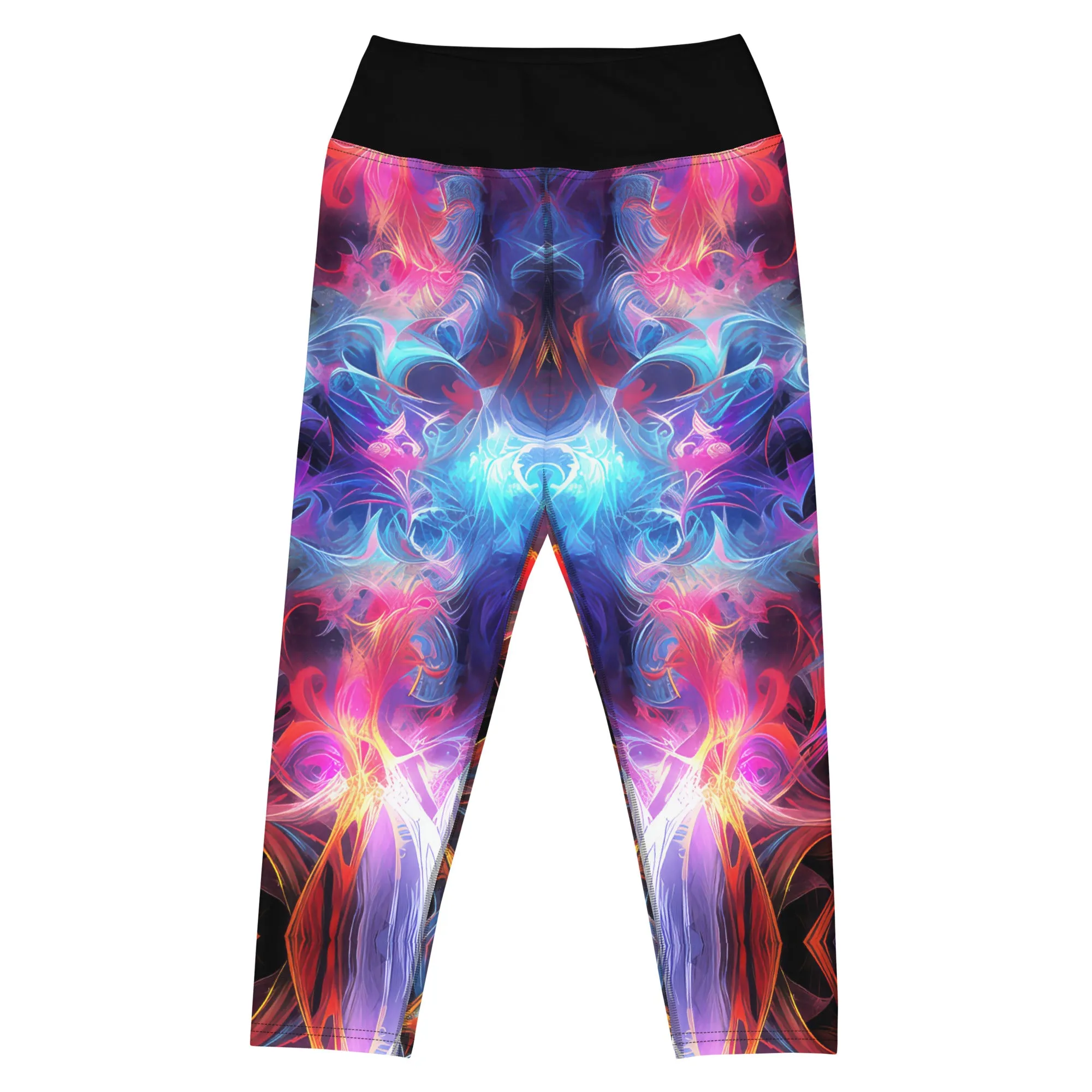 Yoga Capri Leggings Dancing Colors