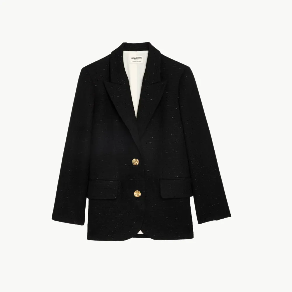 Zadig & Voltaire Vicka Tweed Blazer - Noir