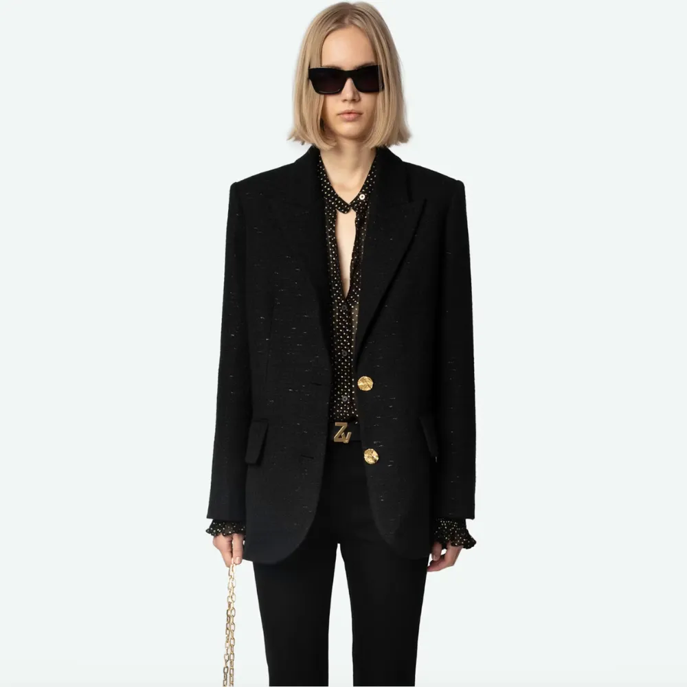 Zadig & Voltaire Vicka Tweed Blazer - Noir