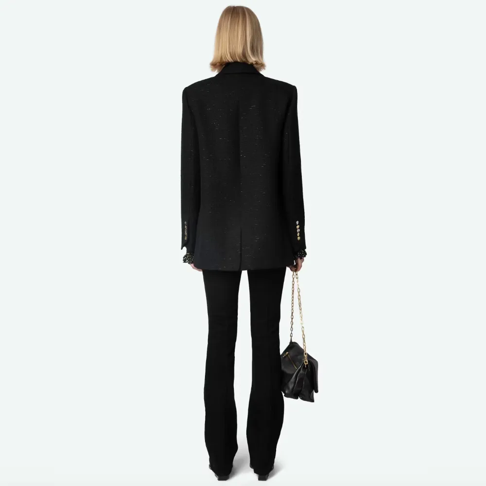 Zadig & Voltaire Vicka Tweed Blazer - Noir